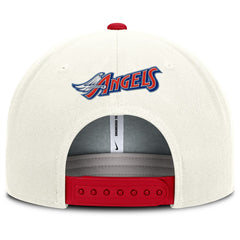 Los Angeles Angels Nike Cooperstown Pro Dri-FIT Snapback Hat - Cream/Red Hats