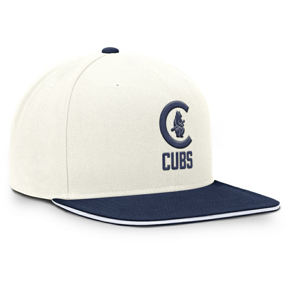 Chicago Cubs Nike Cooperstown Pro Dri-FIT Snapback Hat - Cream/Navy Hats
