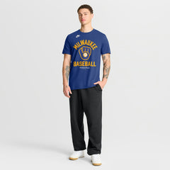 Milwaukee Brewers Nike Cooperstown Collection T-Shirt - Royal T-shirts