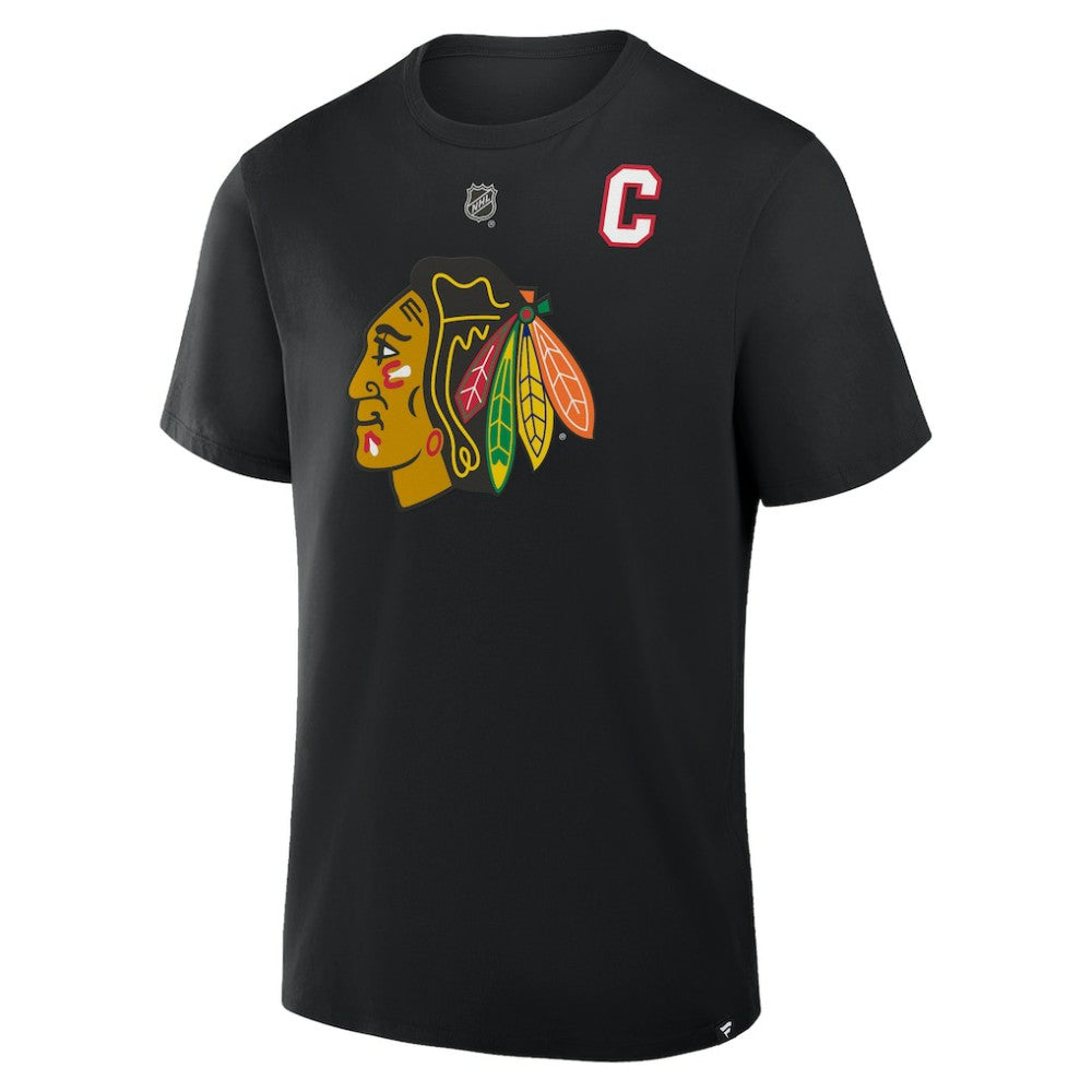 NHL Nick Foligno Chicago Blackhawks Fanatics Authentic Stack Name & Number T-Shirt - Black