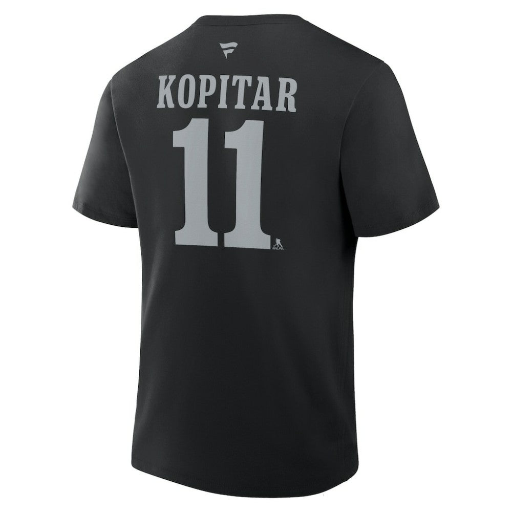 NHL Anze Kopitar Los Angeles Kings Fanatics Authentic Stack Name & Number T-Shirt - Black