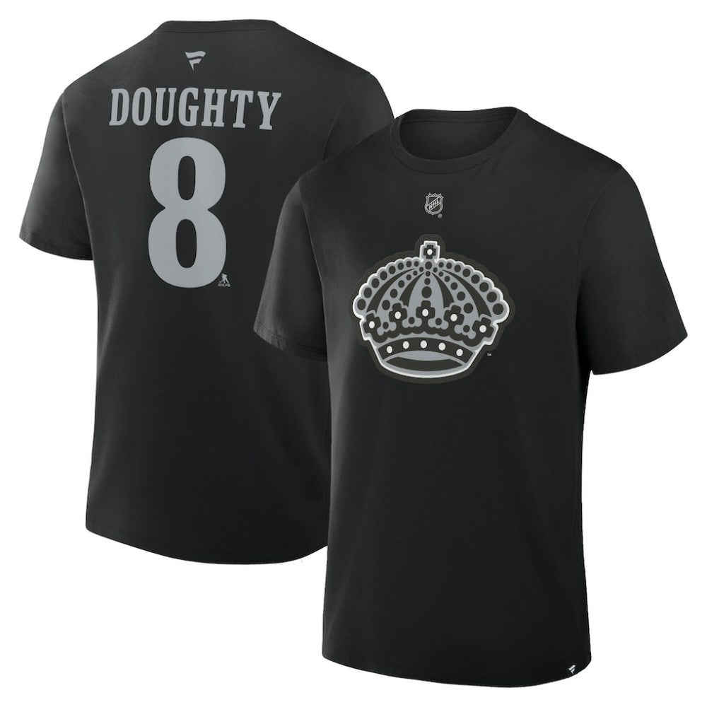 NHL Drew Doughty Los Angeles Kings Fanatics Authentic Stack Name & Number T-Shirt - Black