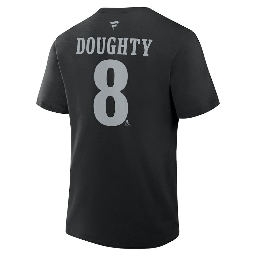 NHL Drew Doughty Los Angeles Kings Fanatics Authentic Stack Name & Number T-Shirt - Black