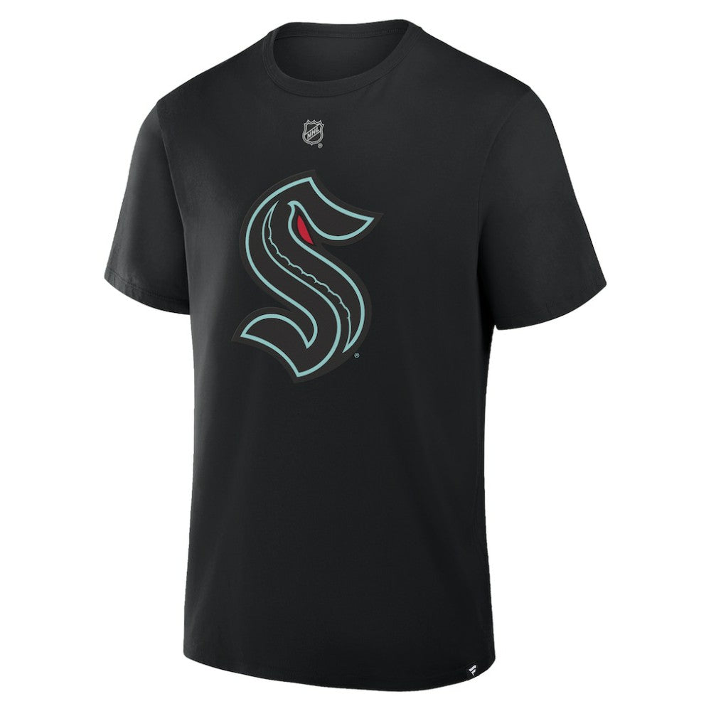 NHL Philipp Grubauer Seattle Kraken Fanatics Authentic Stack Name & Number T-Shirt - Black