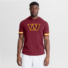 Washington Commanders Optimal Play Short Sleeve Hooded T-Shirt Burgundy