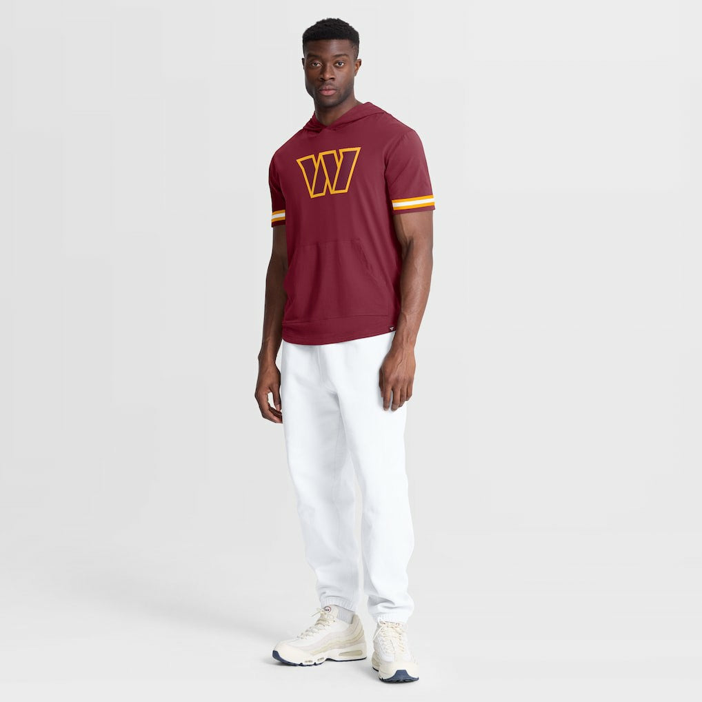 Washington Commanders Optimal Play Short Sleeve Hooded T-Shirt Burgundy
