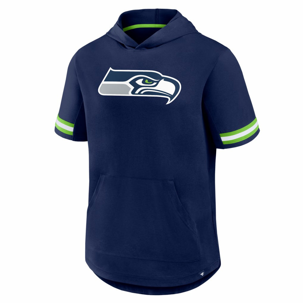 Seattle Seahawks Optimal Play Short Sleeve Hooded T-Shirt College Navy