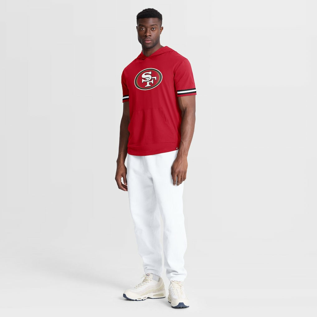 San Francisco 49ers Optimal Play Short Sleeve Hooded T-Shirt Scarlet