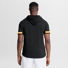 Pittsburgh Steelers Optimal Play Short Sleeve Hooded T-Shirt Black
