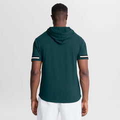Philadelphia Eagles Optimal Play Short Sleeve Hooded T-Shirt Midnight Green