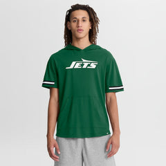New York Jets Optimal Play Short Sleeve Hooded T-Shirt Green