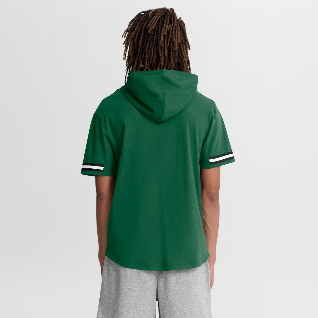 New York Jets Optimal Play Short Sleeve Hooded T-Shirt Green