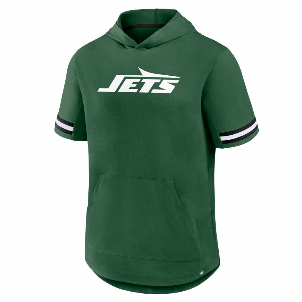 New York Jets Optimal Play Short Sleeve Hooded T-Shirt Green
