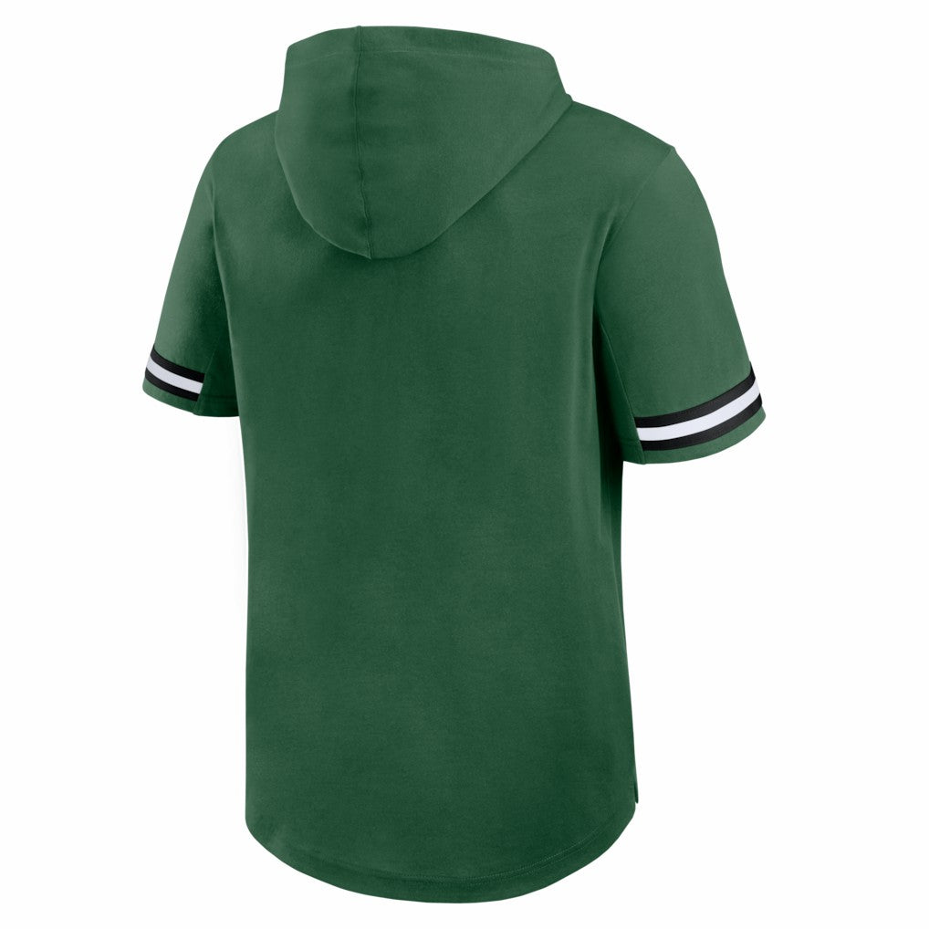 New York Jets Optimal Play Short Sleeve Hooded T-Shirt Green