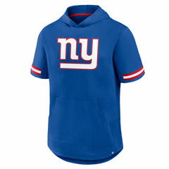New York Giants Optimal Play Short Sleeve Hooded T-Shirt Royal