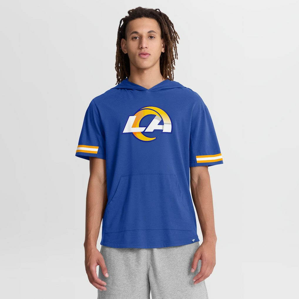 Los Angeles Rams Optimal Play Short Sleeve Hooded T-Shirt Royal