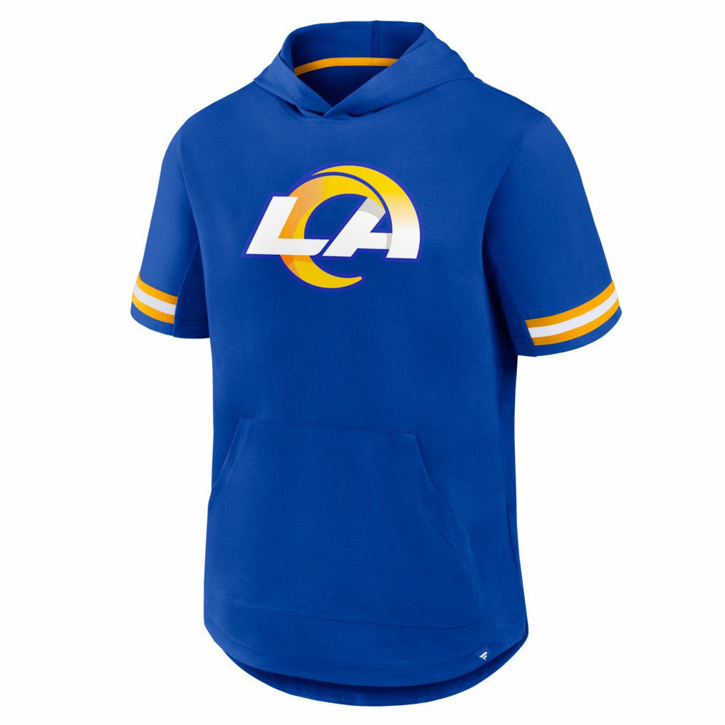 Los Angeles Rams Optimal Play Short Sleeve Hooded T-Shirt Royal