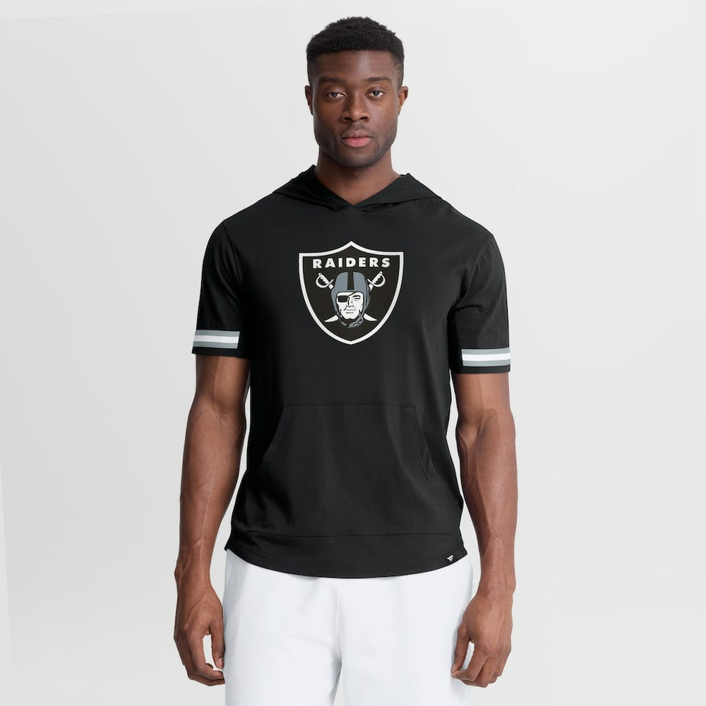 Las Vegas Raiders Optimal Play Short Sleeve Hooded T-Shirt Black