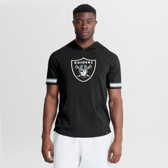 Las Vegas Raiders Optimal Play Short Sleeve Hooded T-Shirt Black