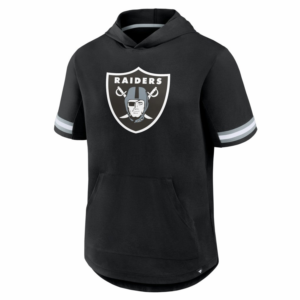 Las Vegas Raiders Optimal Play Short Sleeve Hooded T-Shirt Black
