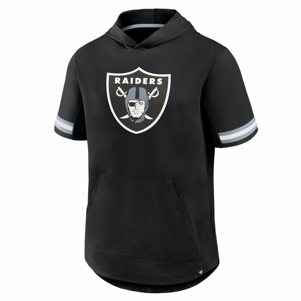 Las Vegas Raiders Optimal Play Short Sleeve Hooded T-Shirt Black