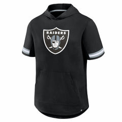 Las Vegas Raiders Optimal Play Short Sleeve Hooded T-Shirt Black