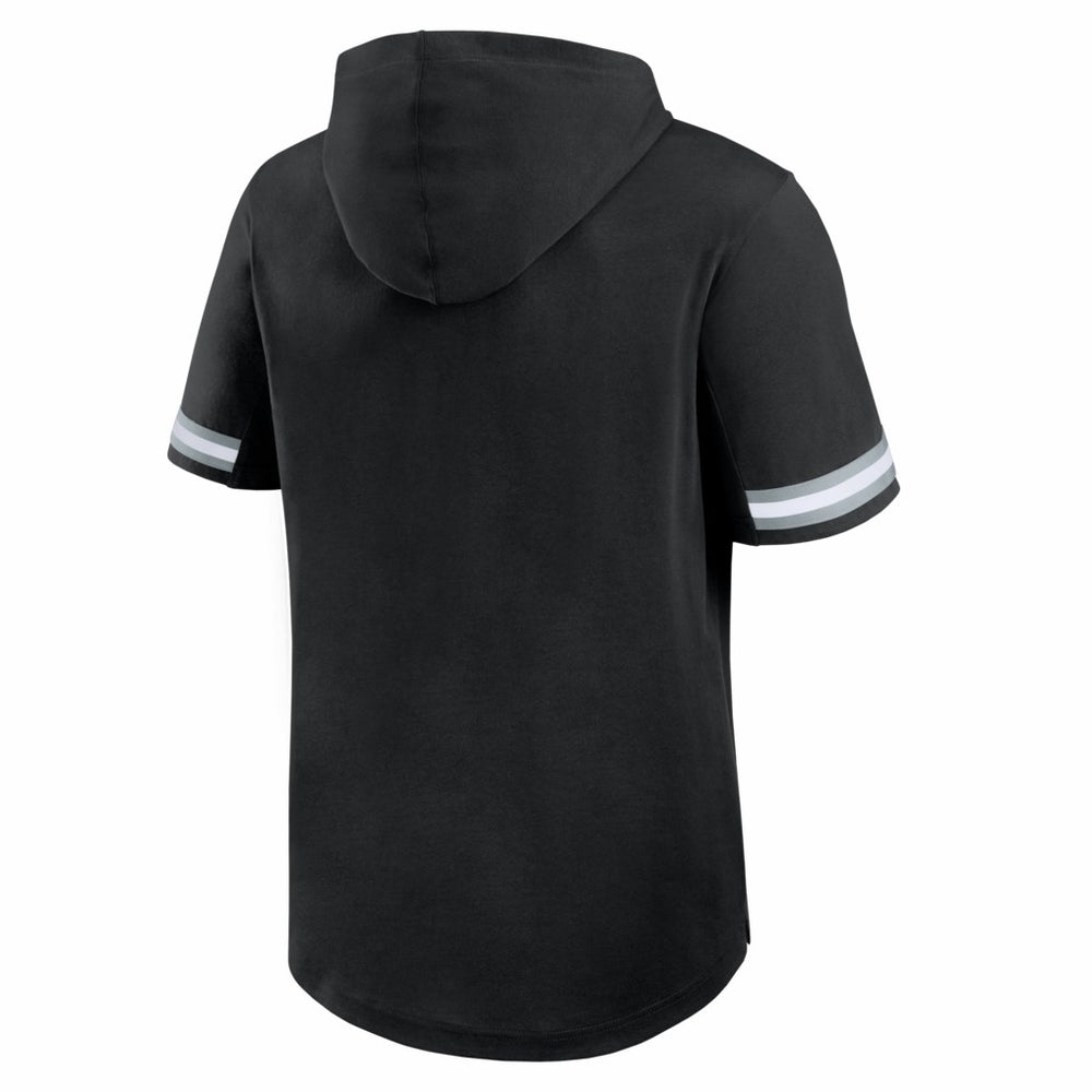 Las Vegas Raiders Optimal Play Short Sleeve Hooded T-Shirt Black