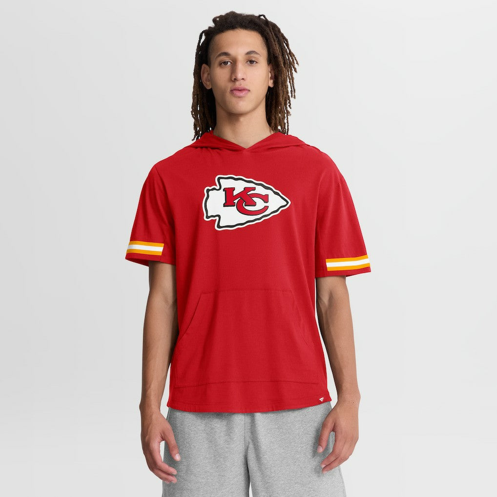 Kansas City Chiefs Optimal Play Short Sleeve Hooded T-Shirt Red