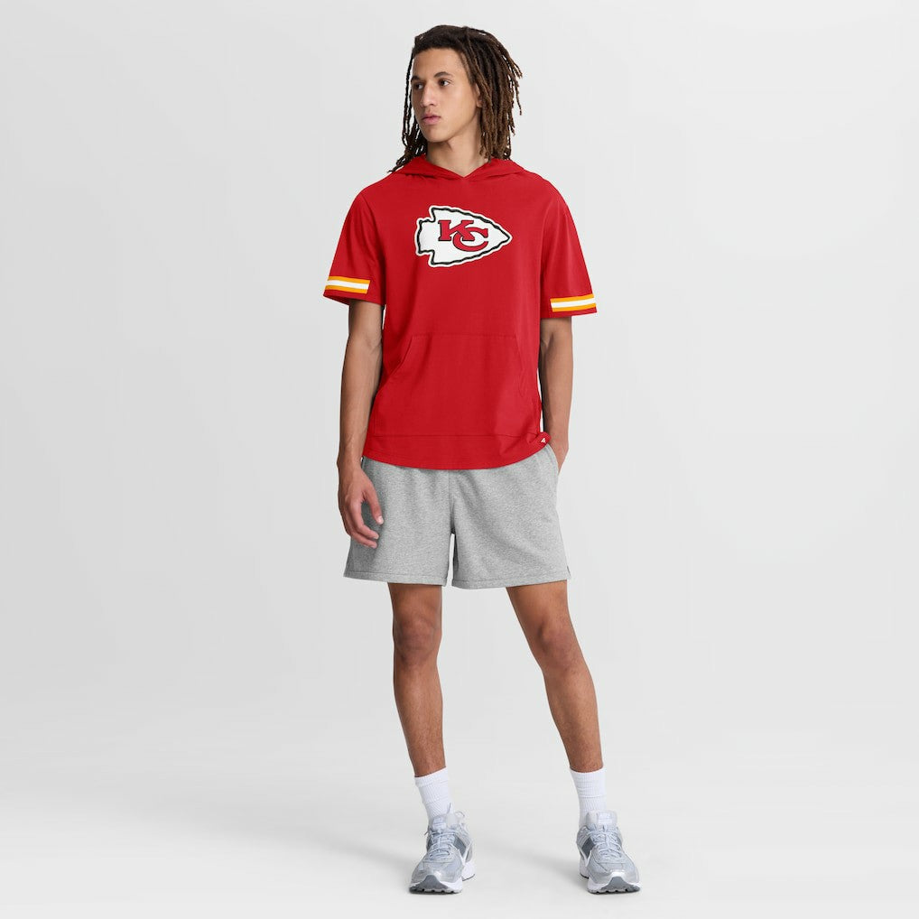 Kansas City Chiefs Optimal Play Short Sleeve Hooded T-Shirt Red