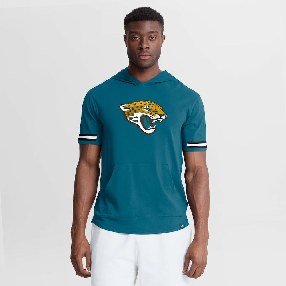 Jacksonville Jaguars Optimal Play Short Sleeve Hooded T-Shirt Teal