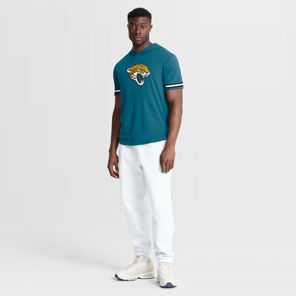 Jacksonville Jaguars Optimal Play Short Sleeve Hooded T-Shirt Teal