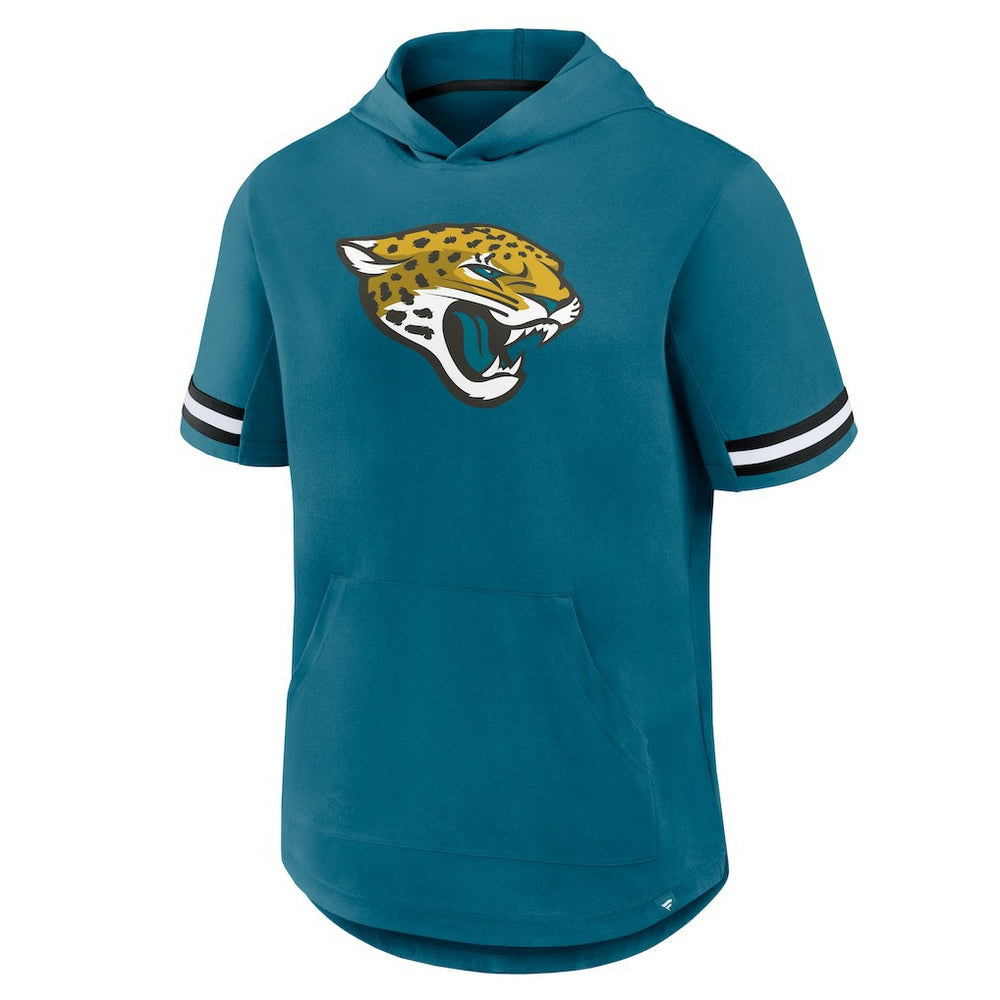 Jacksonville Jaguars Optimal Play Short Sleeve Hooded T-Shirt Teal