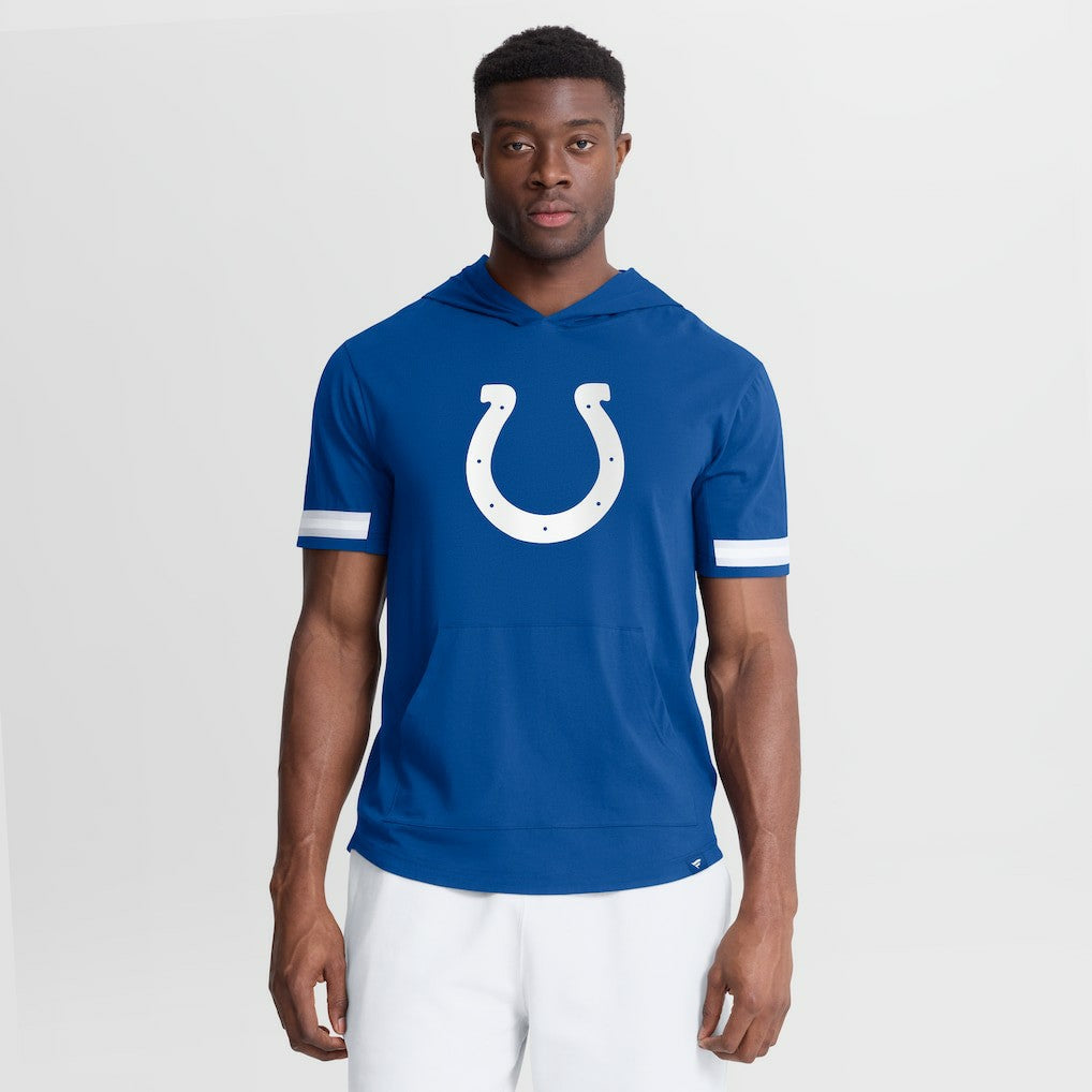 Indianapolis Colts Optimal Play Short Sleeve Hooded T-Shirt Royal