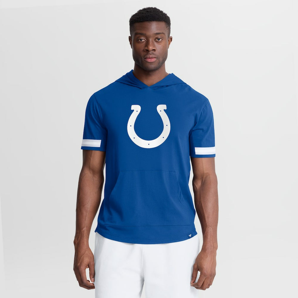 Indianapolis Colts Optimal Play Short Sleeve Hooded T-Shirt Royal