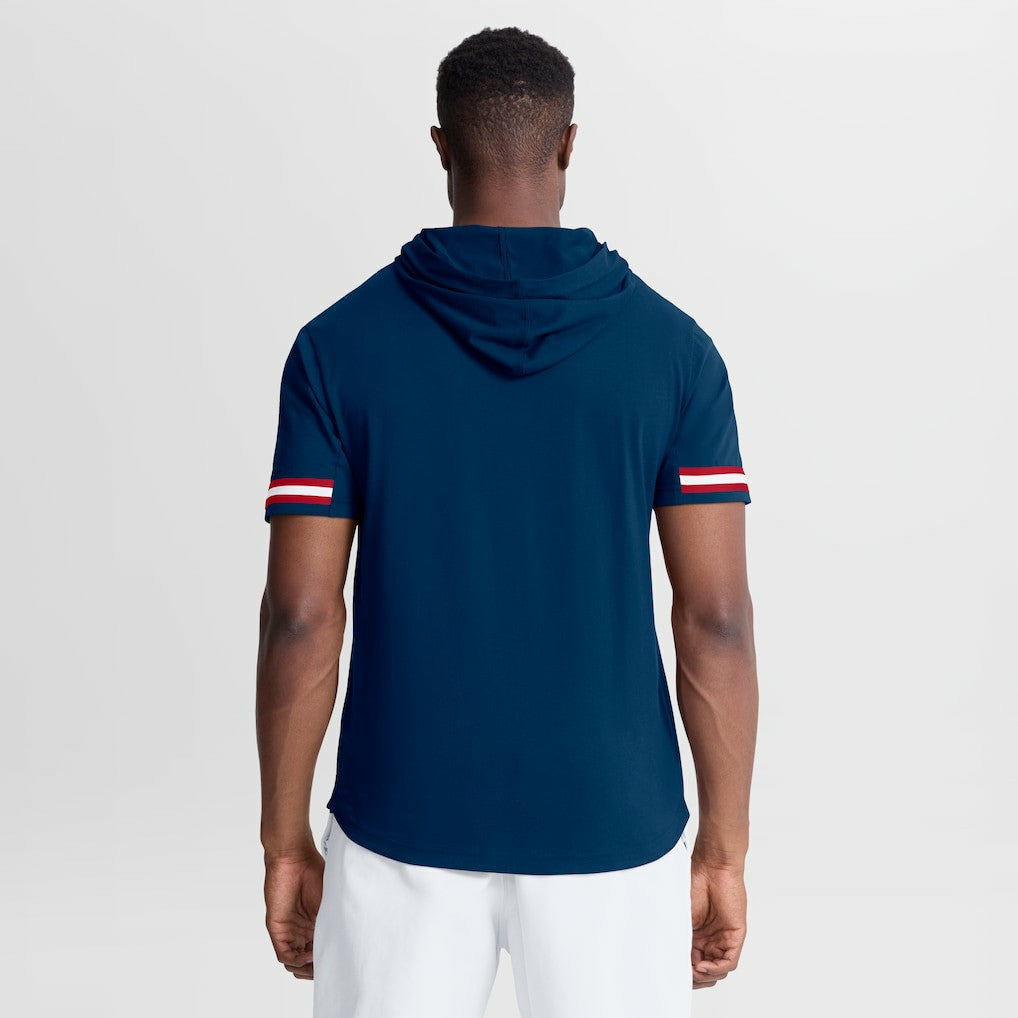 Houston Texans Optimal Play Short Sleeve Hooded T-Shirt Navy