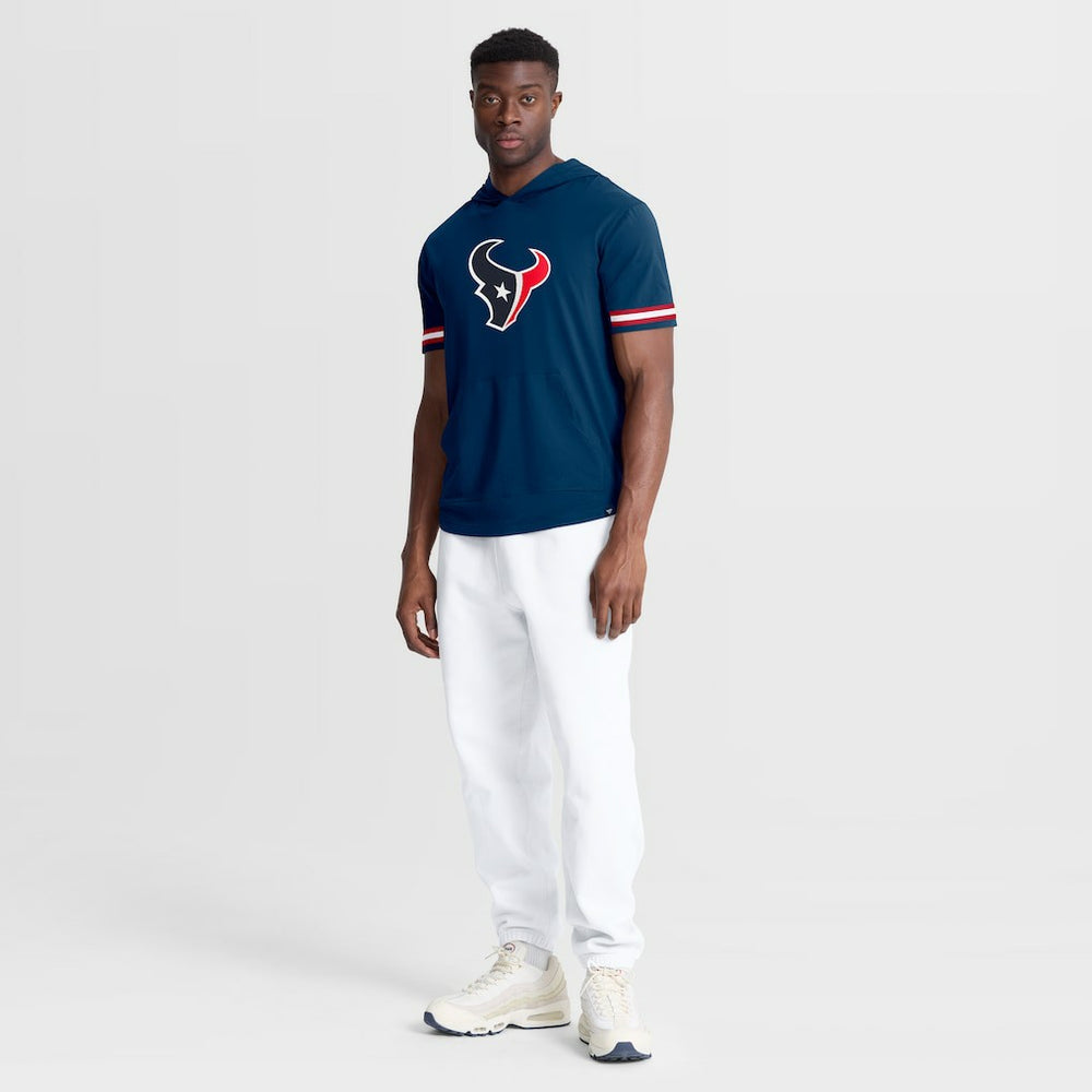 Houston Texans Optimal Play Short Sleeve Hooded T-Shirt Navy