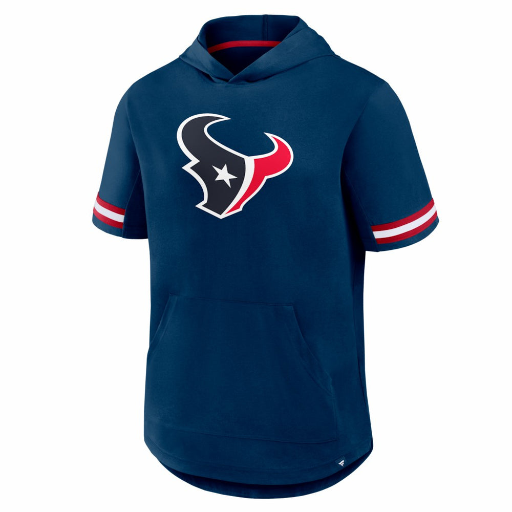 Houston Texans Optimal Play Short Sleeve Hooded T-Shirt Navy