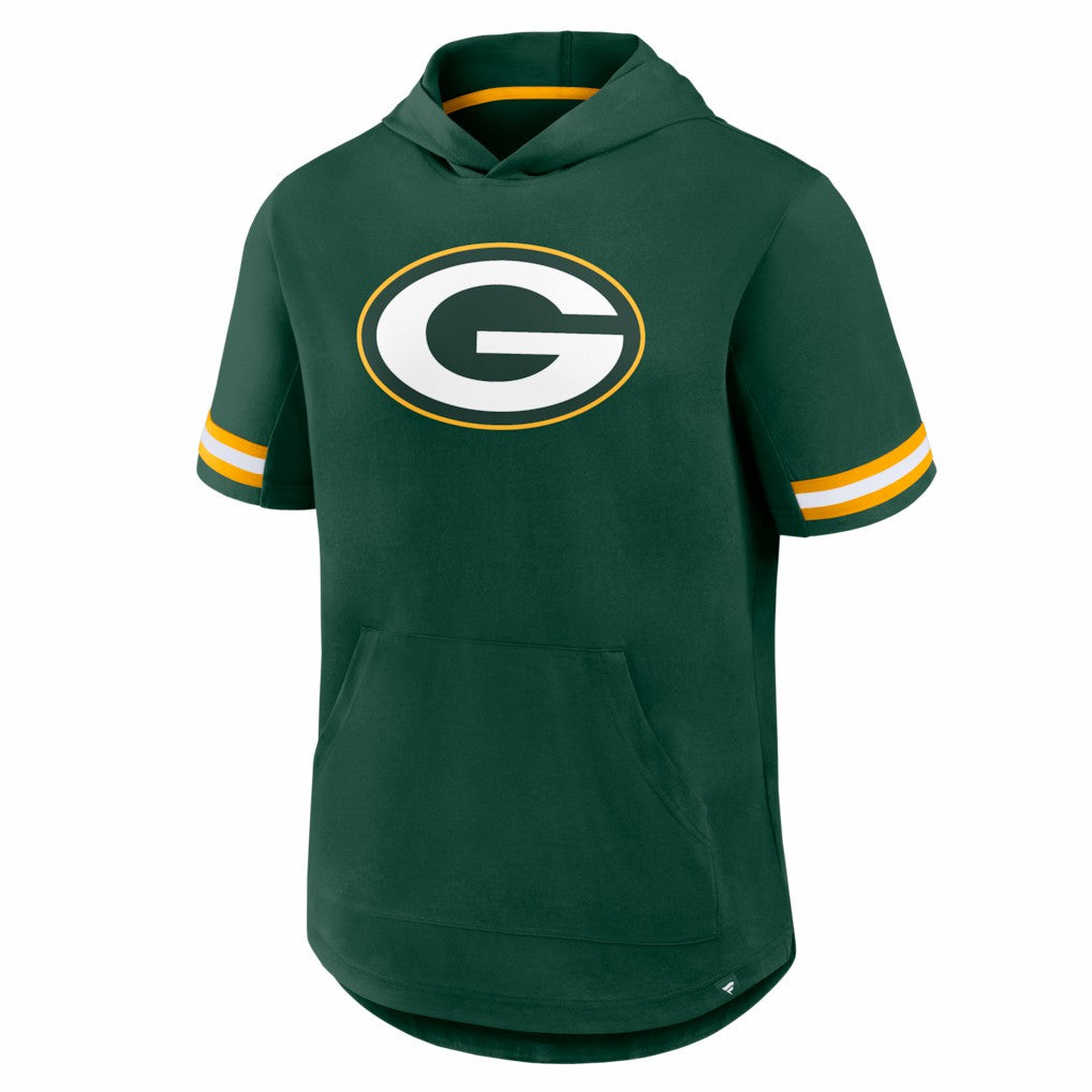 Green Bay Packers Optimal Play Short Sleeve Hooded T-Shirt Green