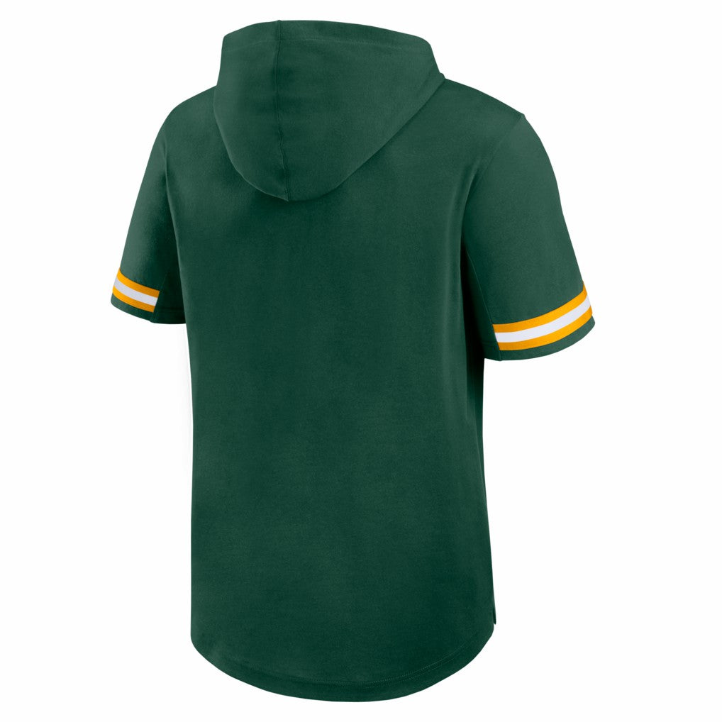 Green Bay Packers Optimal Play Short Sleeve Hooded T-Shirt Green