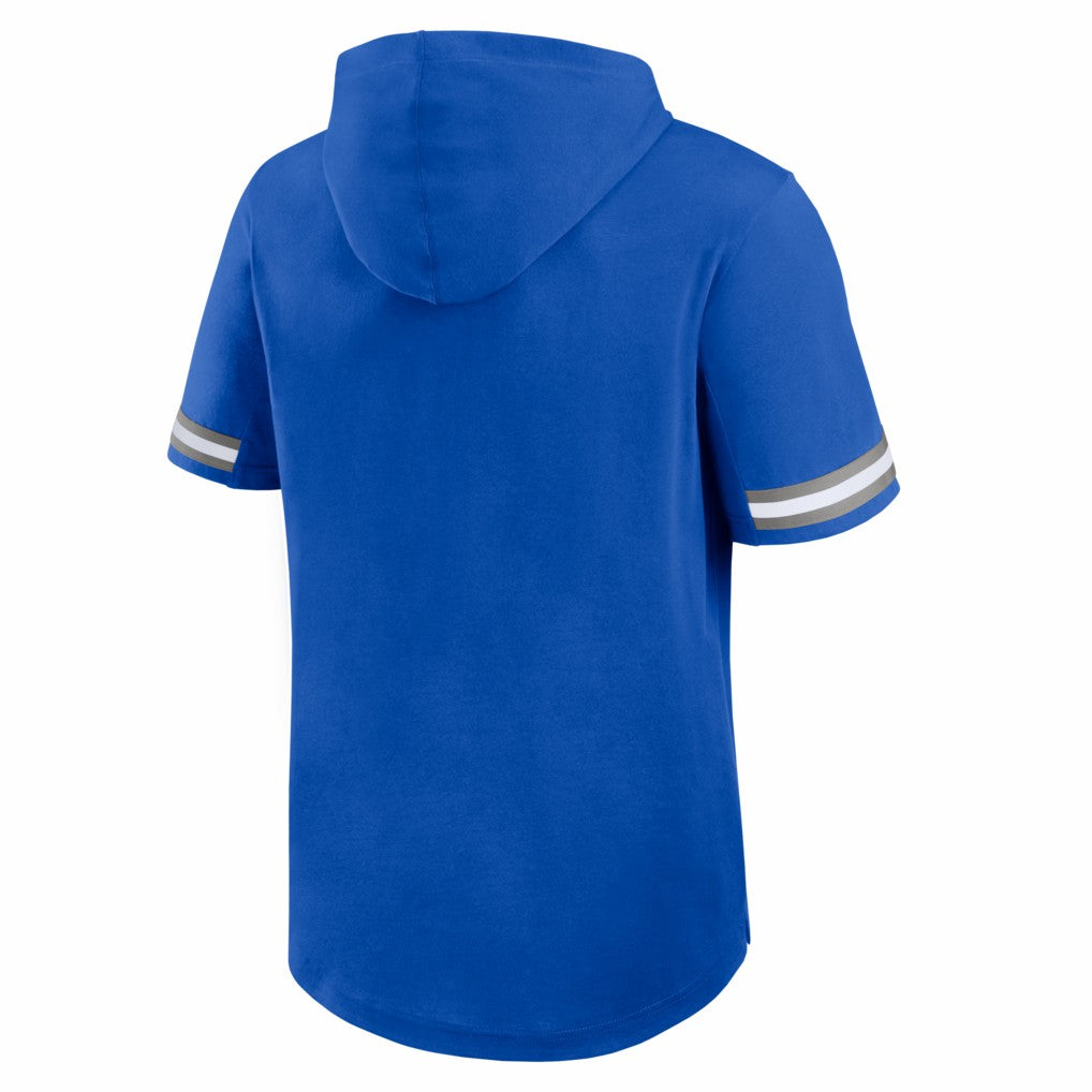 Detroit Lions Optimal Play Short Sleeve Hooded T-Shirt Blue