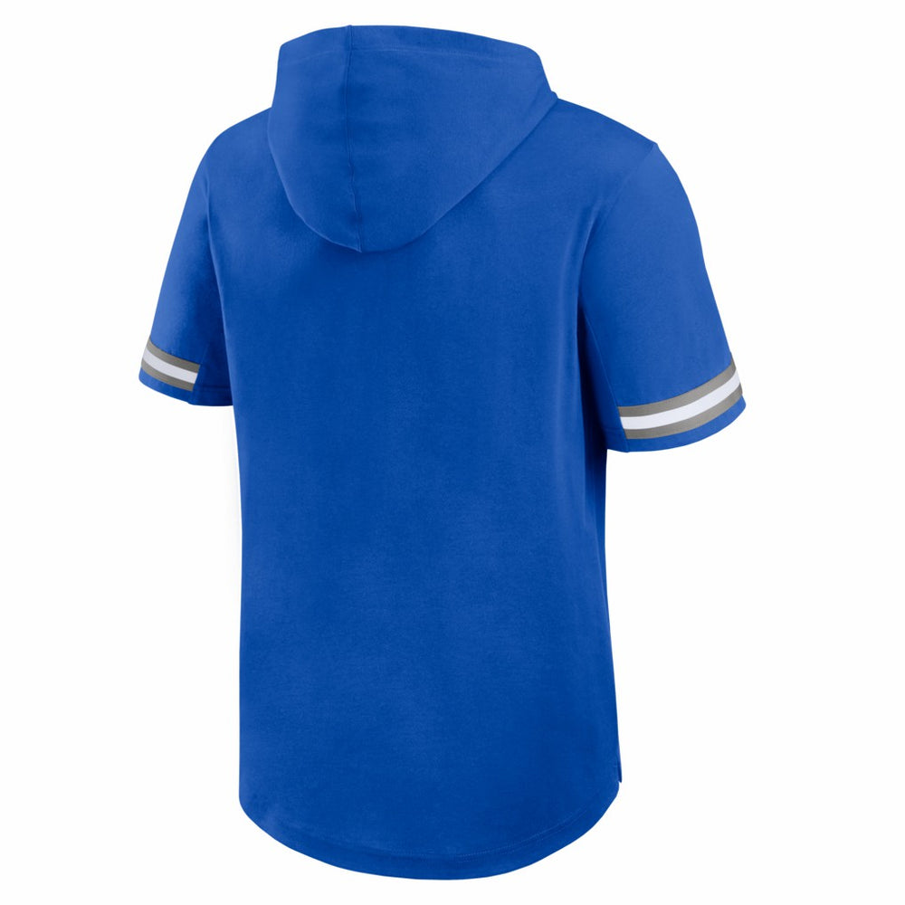 Detroit Lions Optimal Play Short Sleeve Hooded T-Shirt Blue