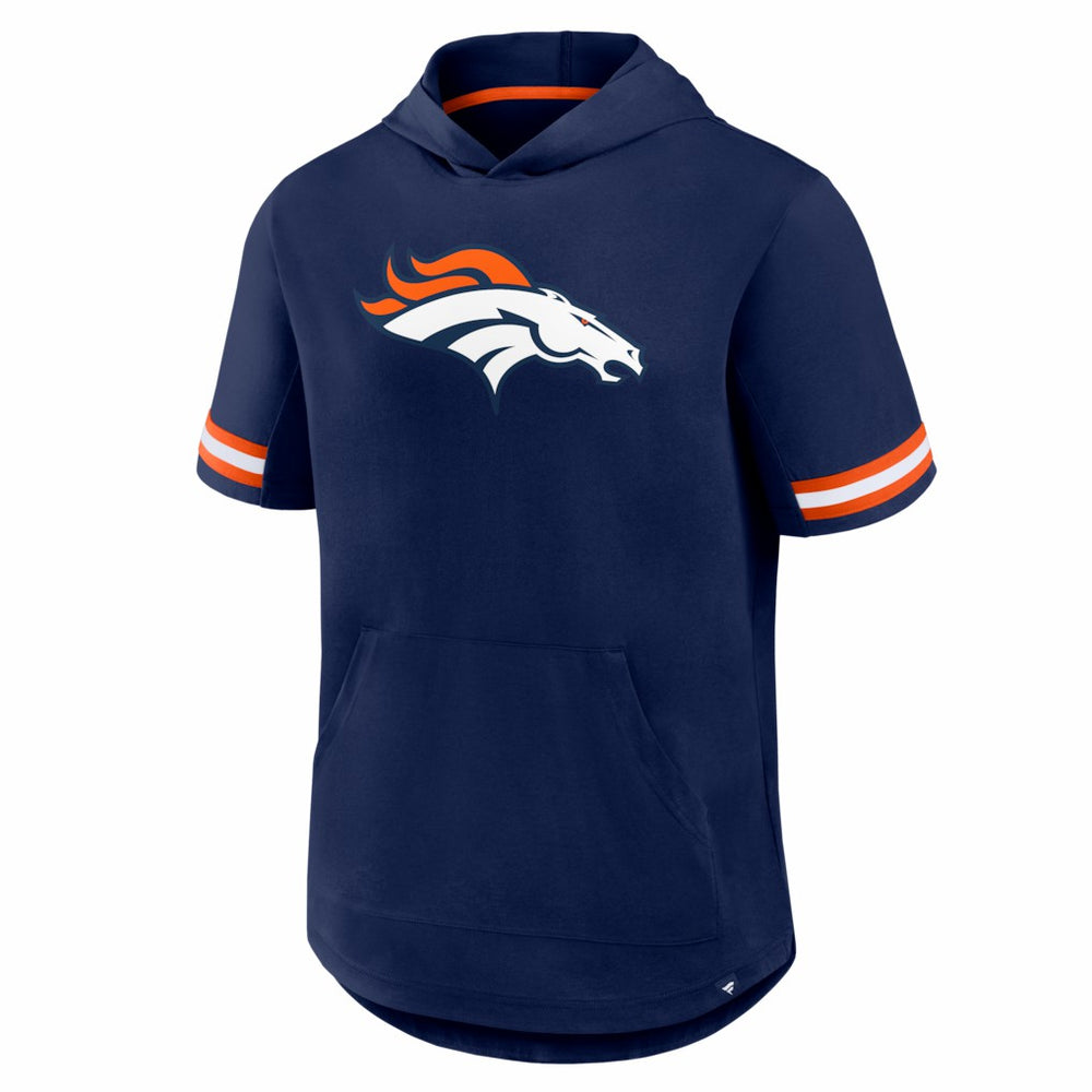 Denver Broncos Optimal Play Short Sleeve Hooded T-Shirt Navy