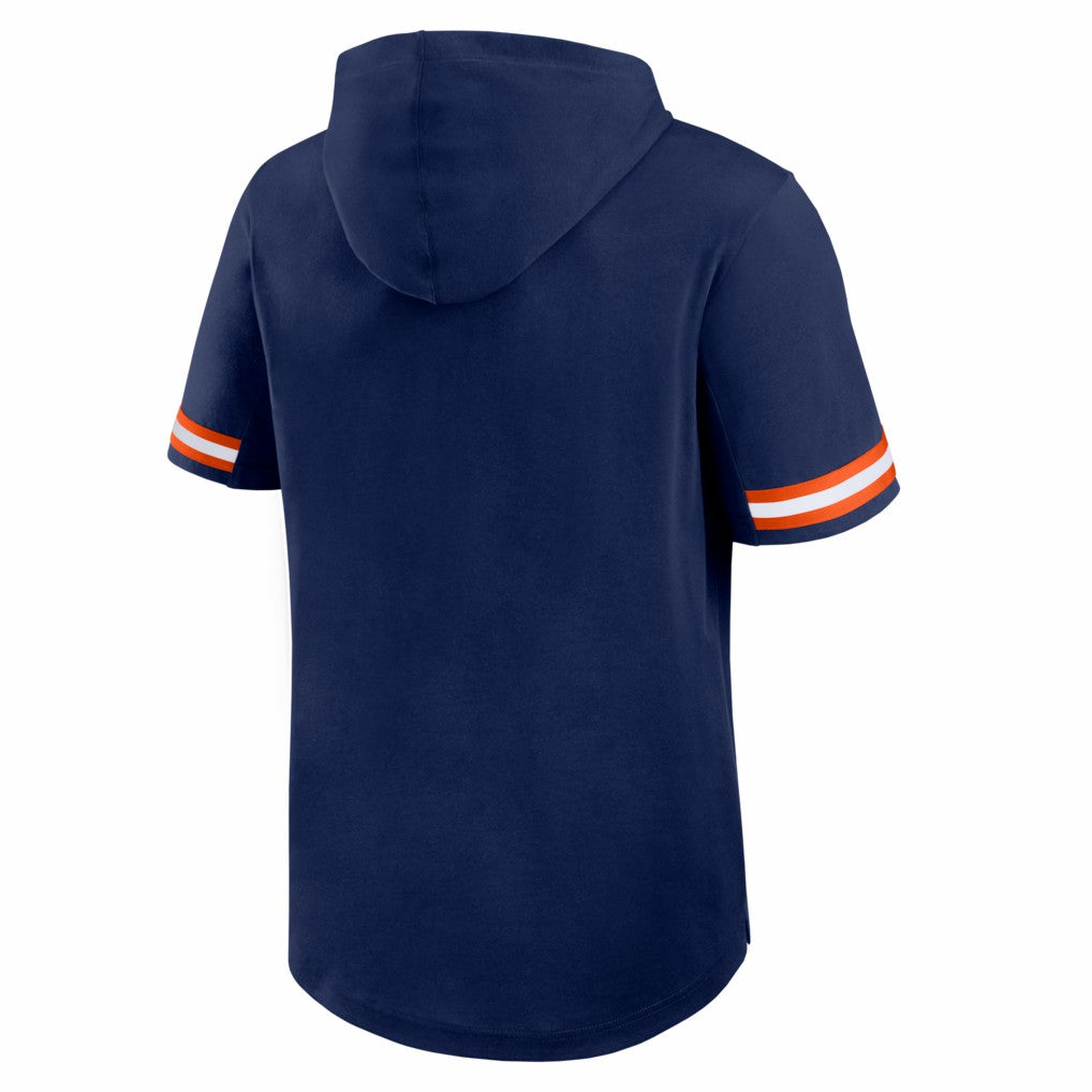 Denver Broncos Optimal Play Short Sleeve Hooded T-Shirt Navy