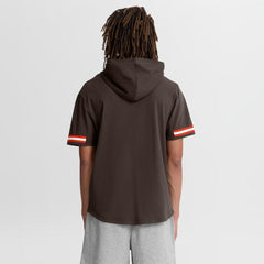 Cleveland Browns Optimal Play Short Sleeve Hooded T-Shirt Brown