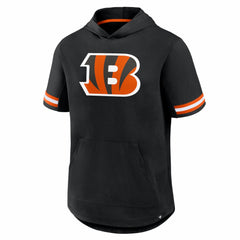 Cincinnati Bengals Optimal Play Short Sleeve Hooded T-Shirt Black