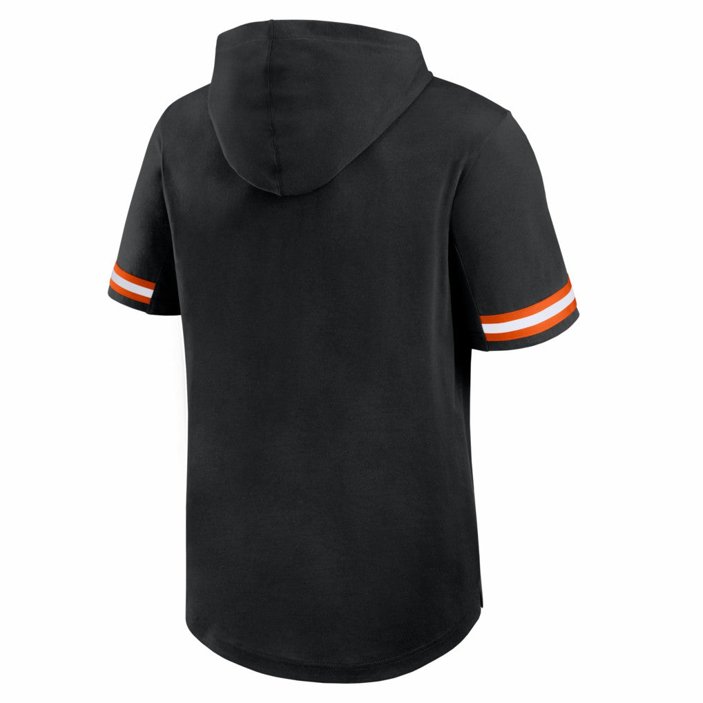 Cincinnati Bengals Optimal Play Short Sleeve Hooded T-Shirt Black