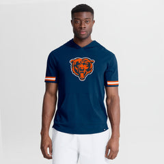 Chicago Bears Optimal Play Short Sleeve Hooded T-Shirt Navy
