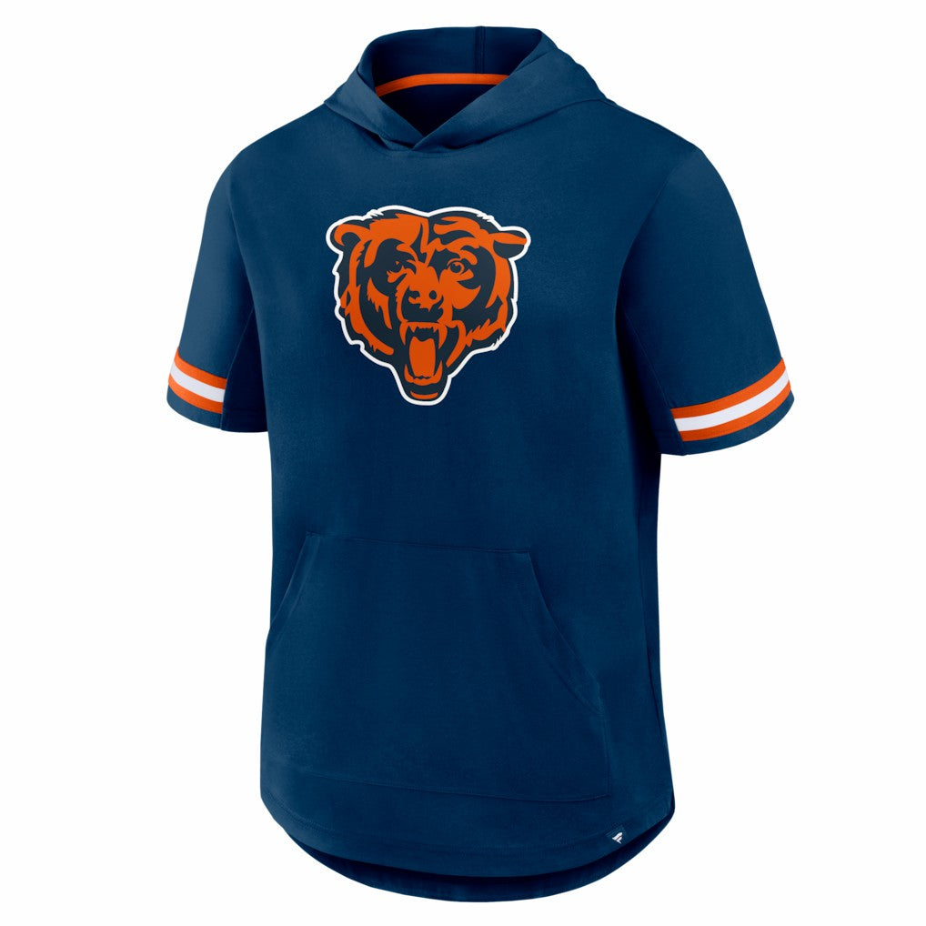 Chicago Bears Optimal Play Short Sleeve Hooded T-Shirt Navy