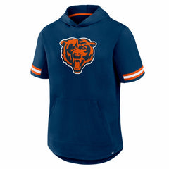 Chicago Bears Optimal Play Short Sleeve Hooded T-Shirt Navy