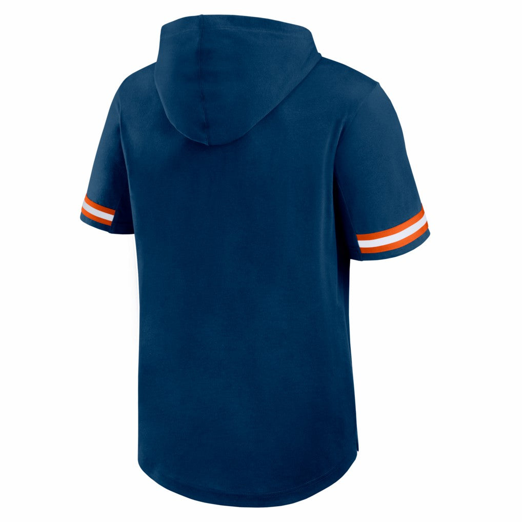 Chicago Bears Optimal Play Short Sleeve Hooded T-Shirt Navy